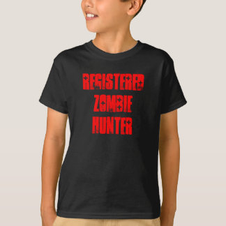 『登録ゾンビハンター』子どものシャツ Tシャツ