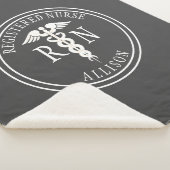 登録ナースカドゥセウスグレパーソナライズされたー シェルパブランケット (3/4)