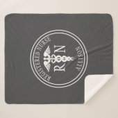 登録ナースカドゥセウスグレパーソナライズされたー シェルパブランケット (正面(横))