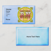 登録ナースカード名前をカスタムする名刺 名刺 (正面/裏面)