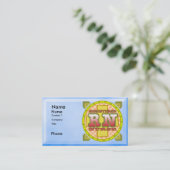 登録ナースカード名前をカスタムする名刺 名刺 (スタンド正面)