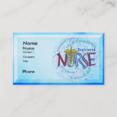 登録ナースカード名前をカスタムする名刺 名刺 (正面)