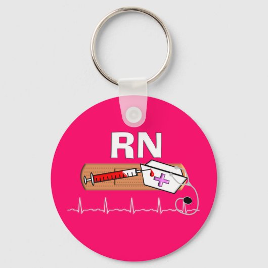登録ナースギフト「RN」 キーホルダー (正面)