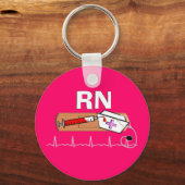 登録ナースギフト「RN」 キーホルダー (正面)