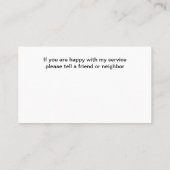 登録ナースシンプル医療用名刺 名刺 (裏面)