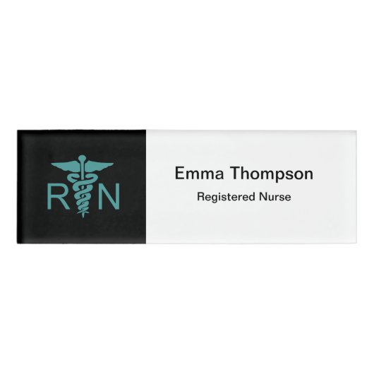 登録ナースシンプル医療 名札 (正面)