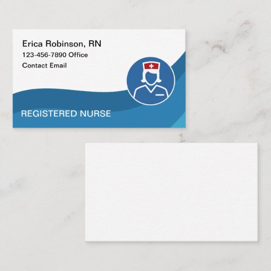 登録ナーステーマ 名刺 (正面/裏面)
