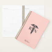 登録ナースパーソナライズされた赤面Pink Medical プランナー手帳 (ディスプレー)