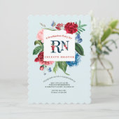 登録ナースフローラ卒業招待状 招待状 (スタンド正面)
