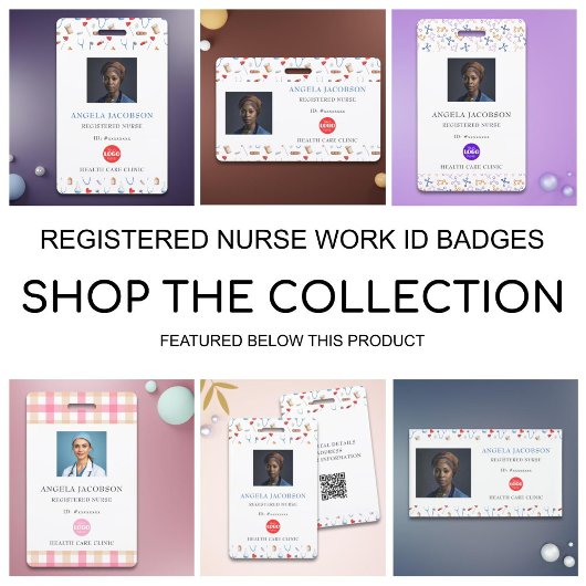 登録ナースヘルスケアのロゴ バッジ