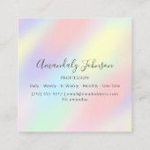 登録ナースヘルスドクターフィシカンパスステル スクエア名刺 (裏面)