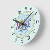 登録ナースモットーカスタムナース時計 ラウンド壁時計 (傾斜)