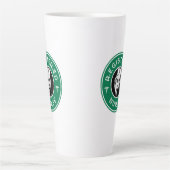 登録ナースロゴバッジデザイン カフェラテマグ (正面)