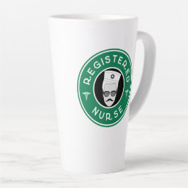 登録ナースロゴバッジデザイン カフェラテマグ