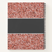 登録ナース医療バラ金ゴールドグリッター名 ノートブック (裏面)