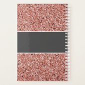 登録ナース医療ピンクグリッターパーソナライズされた プランナー手帳 (裏面)