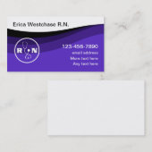 登録ナース医療名刺テンプレート 名刺 (正面/裏面)