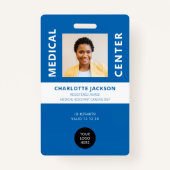 登録ナース医療従事者写真ID バッジ (正面)