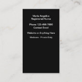 登録ナース医療用名刺 名刺 (裏面)