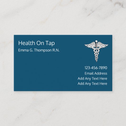 登録ナース医療用名刺 名刺 (正面)