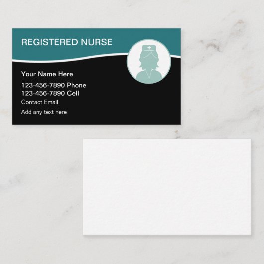 登録ナース医療用名刺 名刺 (正面/裏面)