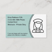 登録ナース医療用名刺 名刺 (正面)