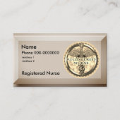 登録ナース名前をカスタムする名刺 名刺 (正面)