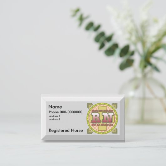 登録ナース名前をカスタムする名刺 名刺 (スタンド正面)