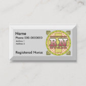 登録ナース名前をカスタムする名刺 名刺 (正面)