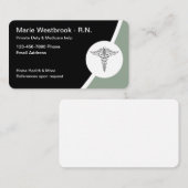 登録ナース家庭保健私務課 名刺 (正面/裏面)