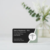 登録ナース家庭保健私務課 名刺 (スタンド正面)