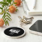 登録ナース役職のギフト キーホルダー (側面)