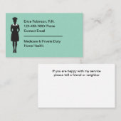 登録ナース簡単読を業務カードに 名刺 (正面/裏面)