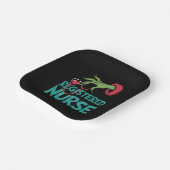 登録ナース聴診器サンタ小妖精や小人クリスマス ペーパープレート (傾斜あり)