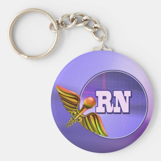 登録ナース贈与 キーホルダー (正面)