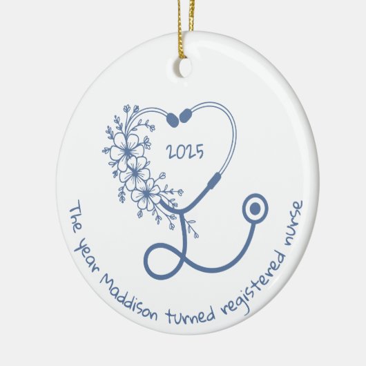 登録ナース2025年卒業クラス セラミックオーナメント (左)