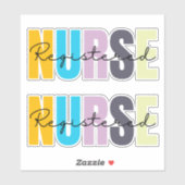 登録ナース ガーリー シール (シート)