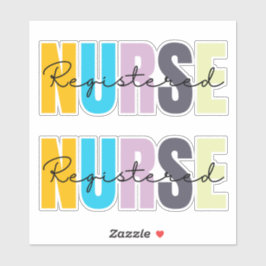 登録ナース ガーリー シール