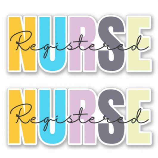 登録ナース ガーリー シール (正面)