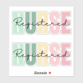 登録ナース ガーリー シール