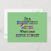 登録ナース、クリスマス シーズンポストカード (正面/裏面)