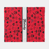 登録ナース パーソナライズされた フリースブランケット (正面(横))