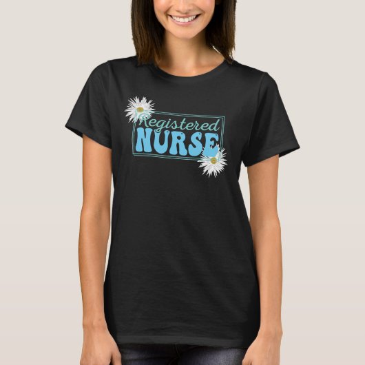 登録ナース、看護 Tシャツ (正面)