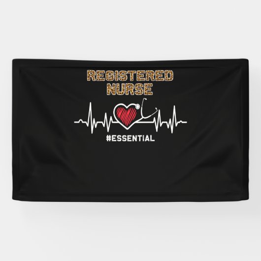 登録ナース#Essential聴診器ハートビート 横断幕 (横)