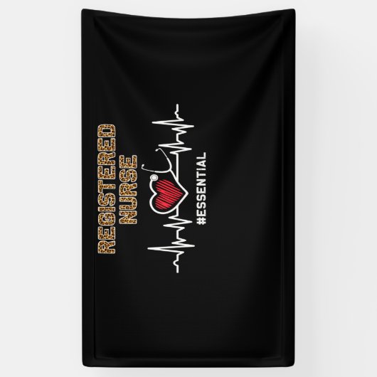 登録ナース#Essential聴診器ハートビート 横断幕 (縦)