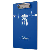 登録ナース(RN)EKGカデュセス記号  クリップボード (左)