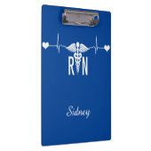 登録ナース(RN)EKGカデュセス記号  クリップボード (右)