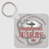 登録ナースAxiomカスタムナースキーチェーン キーホルダー (正面)