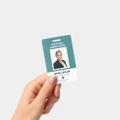 登録ナースIDプロフェッショナルティール（緑がかった色）シンプル バッジ (手持ち)