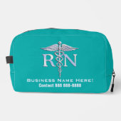 登録ナースRNカドゥセウスと文字 ドップキット (正面)